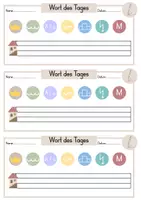 Vorschau - Arbeitsblätter - Wort des Tages / Wort der Woche Präsentation Arbeitsblatt - Seite 3