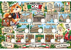 anteprima - Materiale di supporto/inclusione - Storytelling "Sir Kabuki goes to Rome. A new adventure in Italy" - Pagina 1