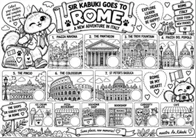 anteprima - Materiale di supporto/inclusione - Storytelling "Sir Kabuki goes to Rome. A new adventure in Italy" - Pagina 2