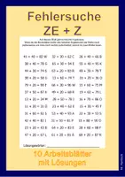 Vorschau - Arbeitsblätter - Fehlersuche ZE + Z - Deckblatt