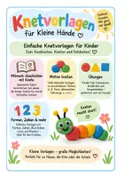 Vorschau - Mal- und Bastelvorlagen - Knetvorlagen und Mitmachgeschichten- 15 Vorlagen - Deckblatt