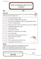 Vista previa - Hojas de trabajo - UK Stress & Resilience Activities for Secondary Students | HPA Axis & SEL - página 2