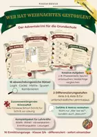 Vorschau - Unterrichtsreihen - Adventskrimi für die Grundschule - Deckblatt