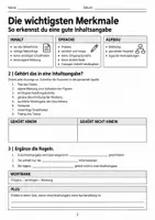 Vorschau - Arbeitsblätter - Inhaltsangabe Klasse 7/8 Kurzgeschichten Materialpaket - Seite 2