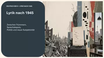 Vorschau - Unterrichtsreihen - Lyrik / Gedichte nach 1945 - komplette Unterrichtsreihe (PPT, ABs, didaktischer Kommentar) - Seite 2