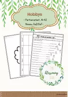 Vorschau - Arbeitsblätter - Hobbys/ DaZ-DaF/A1-A2 - Deckblatt