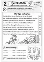 Vorschau - Arbeitsblätter - Blitzlesen – Mini-Texte in einer Minute | Klasse 2/3 - Seite 3