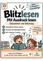 Vorschau - Arbeitsblätter - Blitzlesen – Mit Ausdruck lesen | Klasse 2/3 - Deckblatt