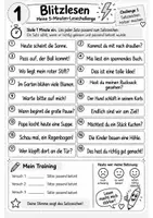 Vorschau - Arbeitsblätter - Blitzlesen – Mit Ausdruck lesen | Klasse 2/3 - Seite 2