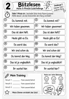 Vorschau - Arbeitsblätter - Blitzlesen – Mit Ausdruck lesen | Klasse 2/3 - Seite 3