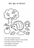 Vorschau - Arbeitsblätter - Lies und male (Herbst) - Seite 3