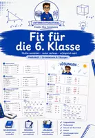 Vorschau - Arbeitsblätter - Mathematik – Fit für die 6. Klasse | Wiederholungsheft 5. Klasse - Deckblatt