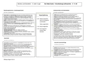 Vorschau - Stundenentwürfe - Häkeln - Luftmaschenverarbeitung - der Rabe Socke - Seite 1