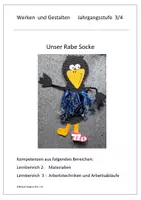 Vorschau - Stundenentwürfe - Häkeln - Luftmaschenverarbeitung - der Rabe Socke - Deckblatt