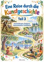 Vorschau - Unterrichtsreihen - Lernmappe Kunstgeschichte Teil 3 – Realismus, Impressionismus & Pointillismus, Kunstepochen für Kindergarten, Grundschule und Zuhause, PDF - Deckblatt