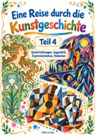 Vorschau - Unterrichtsreihen - Lernmappe Kunstgeschichte Teil 4 – Jugendstil, Expressionismus & Kubismus, Kunstepochen für Kindergarten, Grundschule und Zuhause, PDF - Deckblatt