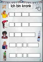 Vorschau - Arbeitsblätter - DaZ - Klettkarten "Ich bin krank" DaZ / DaF / Deutsch - Seite 3