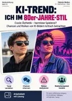 Vorschau - Arbeitsblätter - KI-Trend: Ich im 80er-Jahre-Stil - Deckblatt