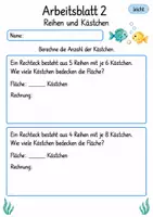 Vorschau - Arbeitsblätter - Flächeninhalt vorbereiten Klasse 4 | Mathematik Klasse 4 | 10 Arbeitsblätter als PDF - Seite 2