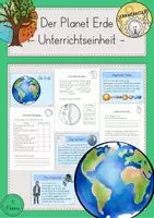 Vorschau - Stundenentwürfe - Erde Sonnensystem Unterrichtseinheit - Deckblatt