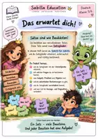Vorschau - Unterrichtsreihen - Satzglieder einfach verstehen – Komplettpaket Klasse 5/6 | Differenziert + DaF/DaZ + Lösungen + Test - Seite 1