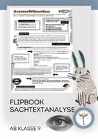 Vorschau - Arbeitsblätter - Flipbook: Sachtextanalyse - umfassende Analyseanleitung - Deckblatt