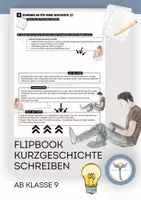 Vorschau - Stundenentwürfe - Flipbook: eine Kurzgeschichte schreiben - Deckblatt