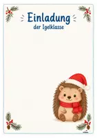 Vorschau - Poster - Klassentier Igel - liebevoll gestaltete Vorlagen für deinen Klassenraum - Deckblatt