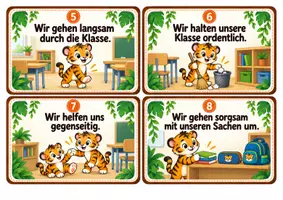 Vorschau - Poster - Klassenregeln - Klassentier Tiger - Tigerklasse - Seite 3