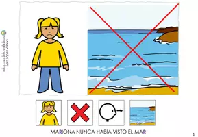 Vista previa - Refuerzo / NEE / Materiales de apoyo - Cuento fonema R suave "Mariona quiere ver el mar" - página 2