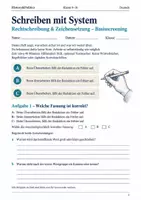 Vorschau - Arbeitsblätter - Rechtschreibung & Zeichensetzung Basisscreening Klasse 9–10 - Deckblatt