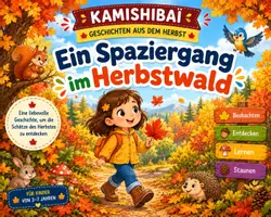 Vorschau - Bildkarten - Kamishibai | Spaziergang im Herbstwald | Herbst & Natur - Deckblatt