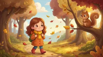 Vorschau - Bildkarten - Kamishibai | Der Oktoberwind | Natur und Herbst entdecken - Seite 1
