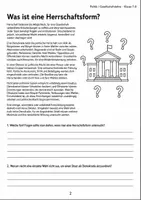 Vorschau - Arbeitsblätter - Demokratie Diktatur Klasse 7 8 - Seite 2