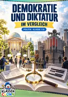 Vorschau - Arbeitsblätter - Demokratie Diktatur Klasse 7 8 - Deckblatt