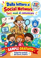 anteprima - Schede informative - Dalla lettera ai social, schede, giochi, cyberbullismo - Pagina di copertina