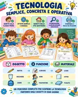 anteprima - Programmi scolastici / Materiali per docenti - Tecnologia Classe Prima – Oggetti, Funzioni e Materiali | 14 Schede Operative - Pagina 3