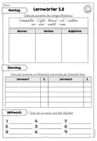Vorschau - Arbeitsblätter - Lernwörterpläne passend zu Deutsch 3 (Sprachbuch+Sprach-Lese-Buch) vom öbv Verlag - Seite 3