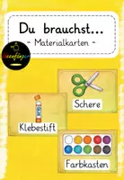 Vorschau - Präsentationen/Tafelbilder - Du brauchst...Materialkarten - Deckblatt