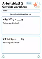 Vorschau - Arbeitsblätter - Lernzielkontrolle Größen Klasse 4 | Mathematik Klasse 4 | 10 Arbeitsblätter als PDF - Seite 2