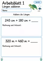 Vorschau - Arbeitsblätter - Wiederholung Größen Klasse 4 | Mathematik Klasse 4 | 10 Arbeitsblätter als PDF - Seite 1