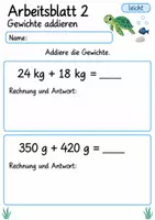 Vorschau - Arbeitsblätter - Wiederholung Größen Klasse 4 | Mathematik Klasse 4 | 10 Arbeitsblätter als PDF - Seite 2