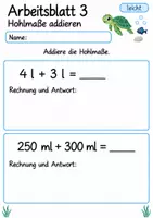 Vorschau - Arbeitsblätter - Wiederholung Größen Klasse 4 | Mathematik Klasse 4 | 10 Arbeitsblätter als PDF - Seite 3