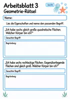 Vorschau - Arbeitsblätter - Geometrie Klasse 4 | Mathematik Klasse 4 | 10 Arbeitsblätter als PDF - Seite 3