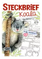 Vorschau - Arbeitsblätter - Steckbrief Koala - Deckblatt