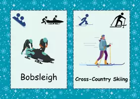 Vorschau - Stationenlernen - Winter Sports & Para Sports: Flashcards - Seite 2