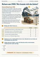 Vorschau - Interaktives Material - Urlaub früher und heute Reisen im Wandel Geschichte Geographie Klasse 7 bis 10 - Seite 1