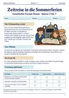 Vorschau - Spiele - Vorsommerferien Escape Room Superbundle Klasse 5 bis 8 letzte Schulwoche - Seite 1