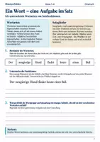Vorschau - Arbeitsblätter - Wortarten und Satzglieder Rätsel Klasse 5–6 - Seite 1