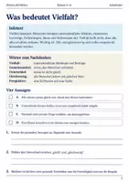 Vorschau - Arbeitsblätter - Vielfalt in unserer Klasse Arbeitsheft Klasse 5 bis 6 Schulstart Unterschiedlichkeit als Stärke - Seite 1